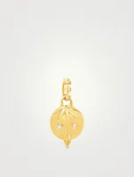 18K Gold Amor Pendant With Diamonds