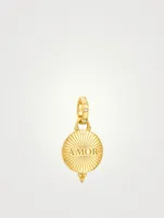 18K Gold Amor Pendant With Diamonds