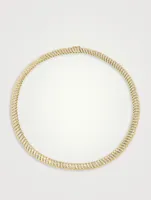 Zoe 18K Gold Choker Necklace With Diamonds