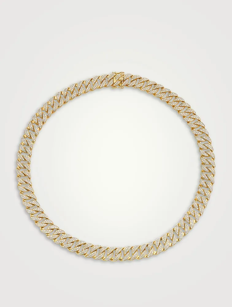 Havana 18K Gold Choker Necklace With Diamonds