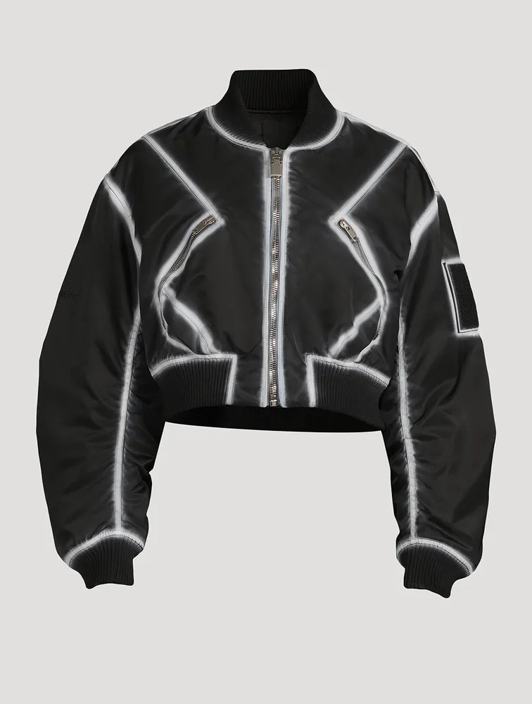 Givenchy x Chito Cropped Bomber Jacket