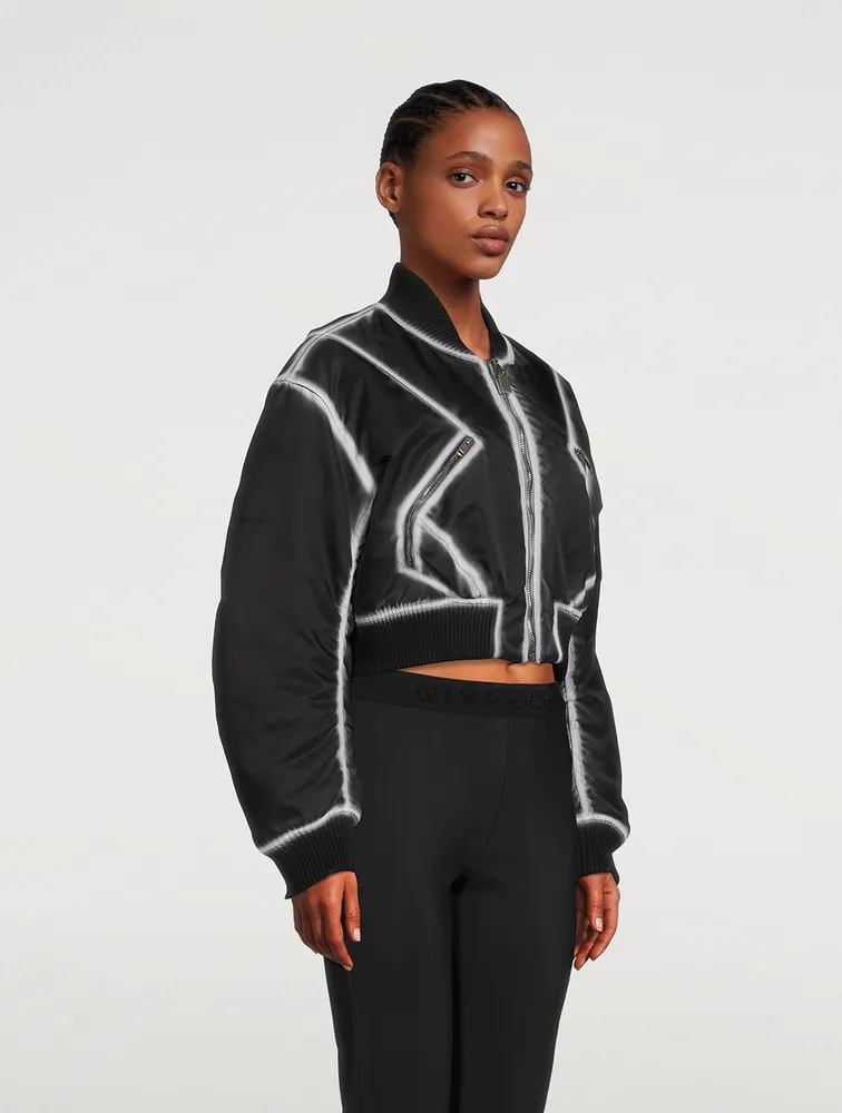 Givenchy x Chito Cropped Bomber Jacket