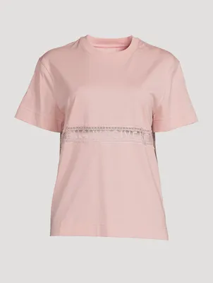 T-Shirt With Lace Insert