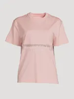 T-Shirt With Lace Insert