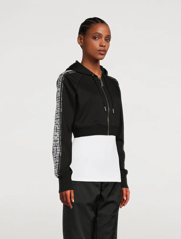 Givenchy x Chito Cropped Hoodie With 4G Stripe