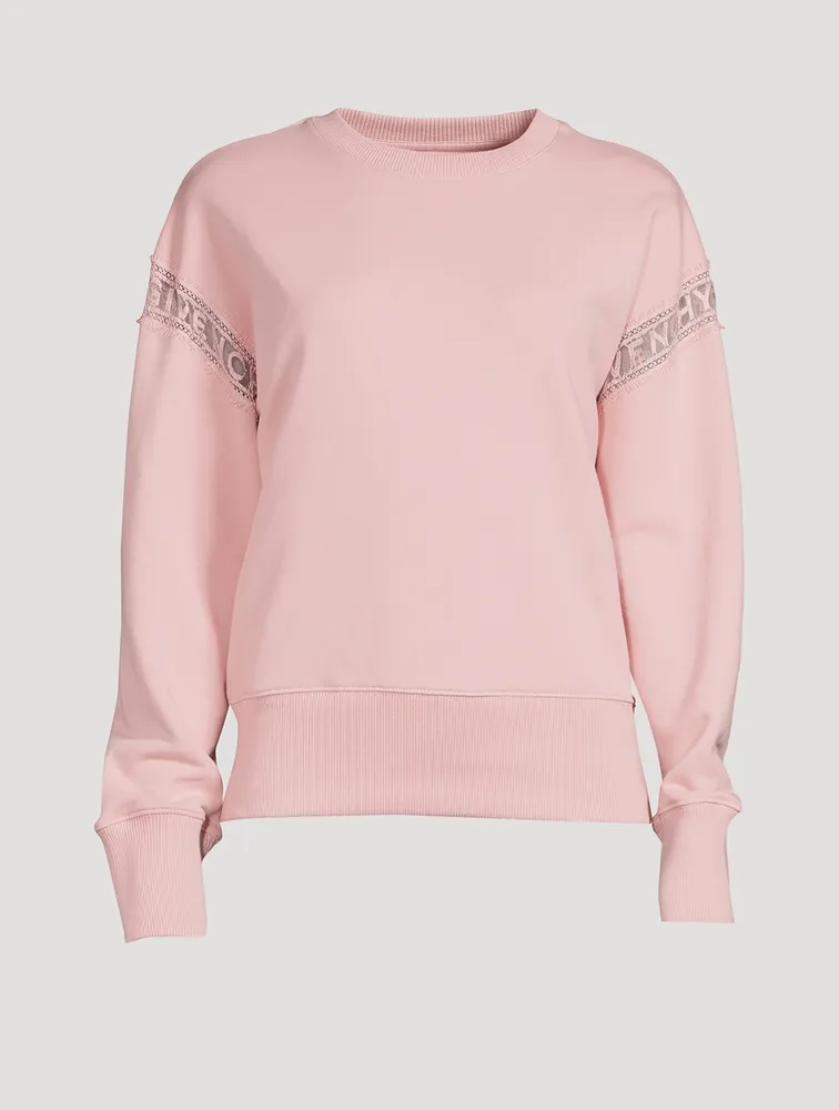 Sweatshirt With Lace Insert