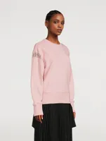 Sweatshirt With Lace Insert