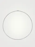 18K White Gold Hepburn Choker Necklace With Diamonds