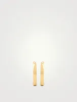 18K Yellow Gold Classic Huggie Hoop Earrings