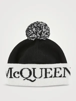 Wool Logo Toque With Pom