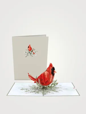 Winter Cardinal Pop-Up Card