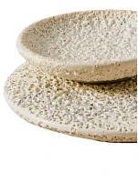 Vanity Reactive Glazed Stoneware Set of 2