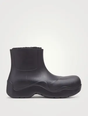 Puddle Shearling-Lined Rubber Ankle Boots