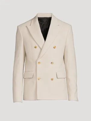 Boiled Wool Double-Breasted Jacket