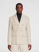 Boiled Wool Double-Breasted Jacket