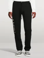 Cotton Sweatpants With Leopard Logo