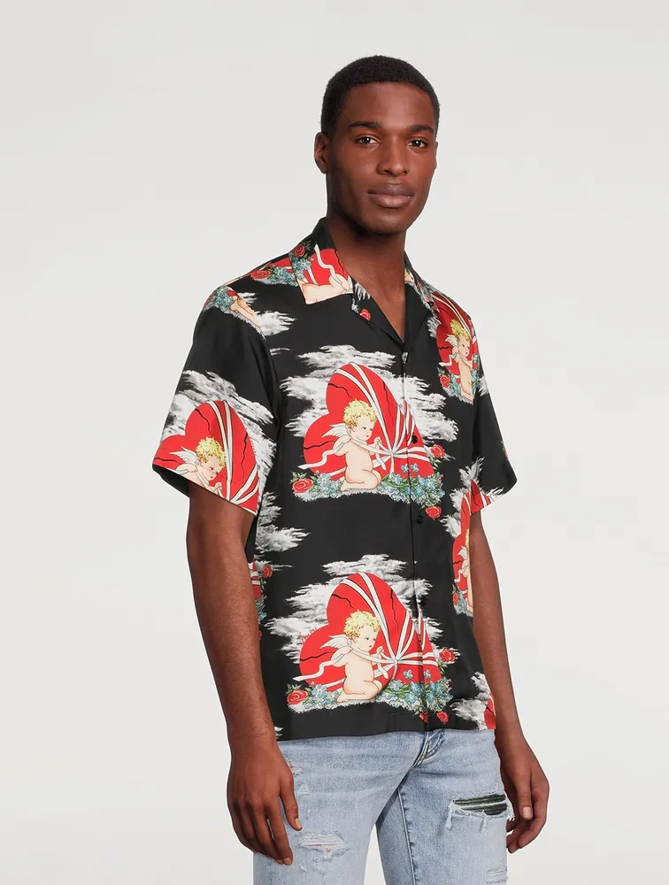 Cherub Silk Bowling Shirt