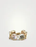 Six-Stone Bracelet With Crystals