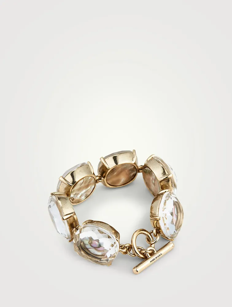 Six-Stone Bracelet With Crystals