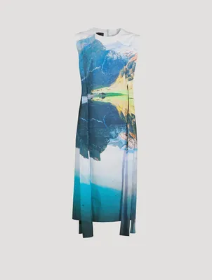 Sleeveless Cotton Dress Seealpsee Print