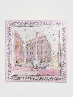 Fantasia Silk Square Scarf