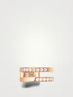 Antifer 18K Rose Gold Ear Cuff With Diamonds