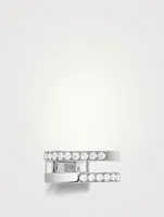 Antifer 18K White Gold Ear Cuff With Diamonds