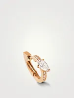 Serti Sur Vide 18K Rose Gold Earring With Diamond