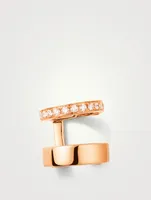 Berbère 18K Rose Gold Ear Cuff With Diamonds