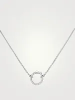 Antifer 18K White Gold Pendant Necklace With Diamonds