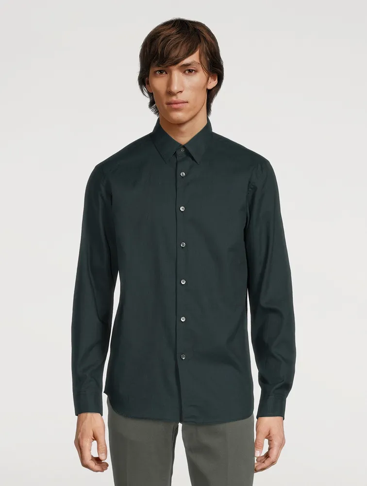 Irving Cotton Textured Shirt