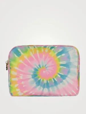 Large Classic Nylon Pouch In Tie Dye