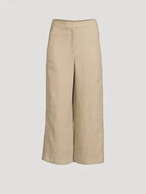 Filip Wide-Leg Linen Trousers