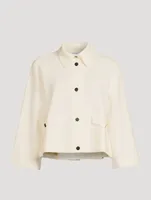 Stretch-Wool Knit Jacket