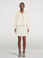 Stretch-Wool Knit Jacket