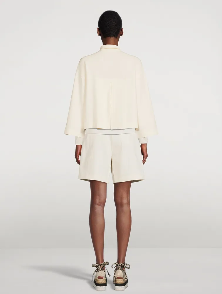 Stretch-Wool Knit Jacket