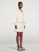 Stretch-Wool Knit Jacket