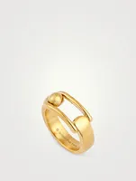 24K Gold Plated Boucle Ring