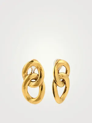 24K Gold Plated Lhassa Clip-On Earrings