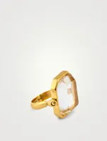 24K Gold Plated Crystal Ring