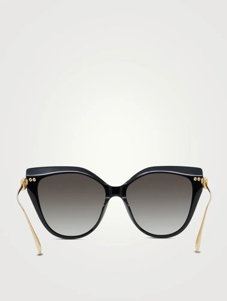 Baguette Round Cat Eye Sunglasses