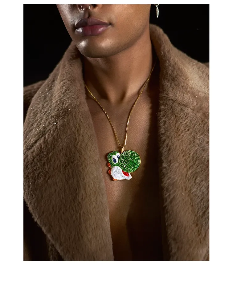 The Cheerful Pendant Necklace With Crystals - Limited Edition