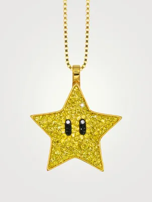 The Star Pendant Necklace With Crystals - Limited Edition