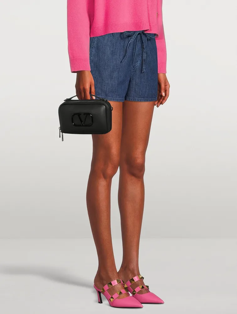 Drawstring Denim Shorts