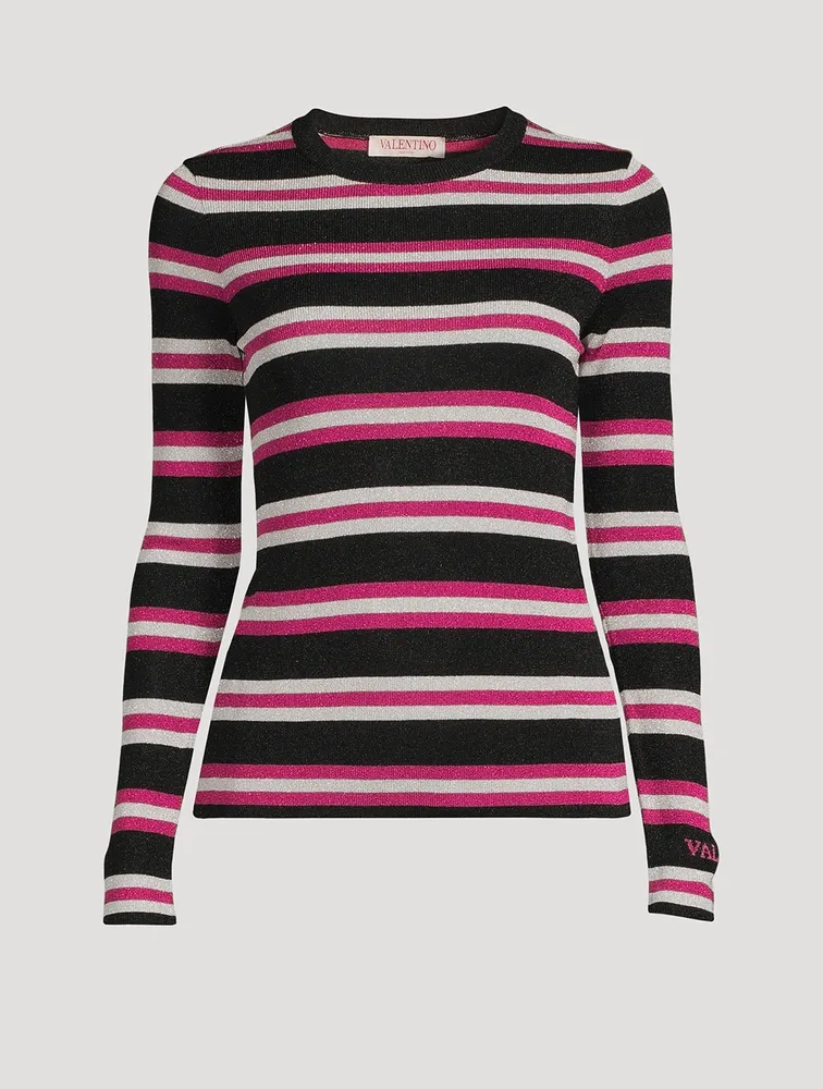 Lurex Stripe Sweater