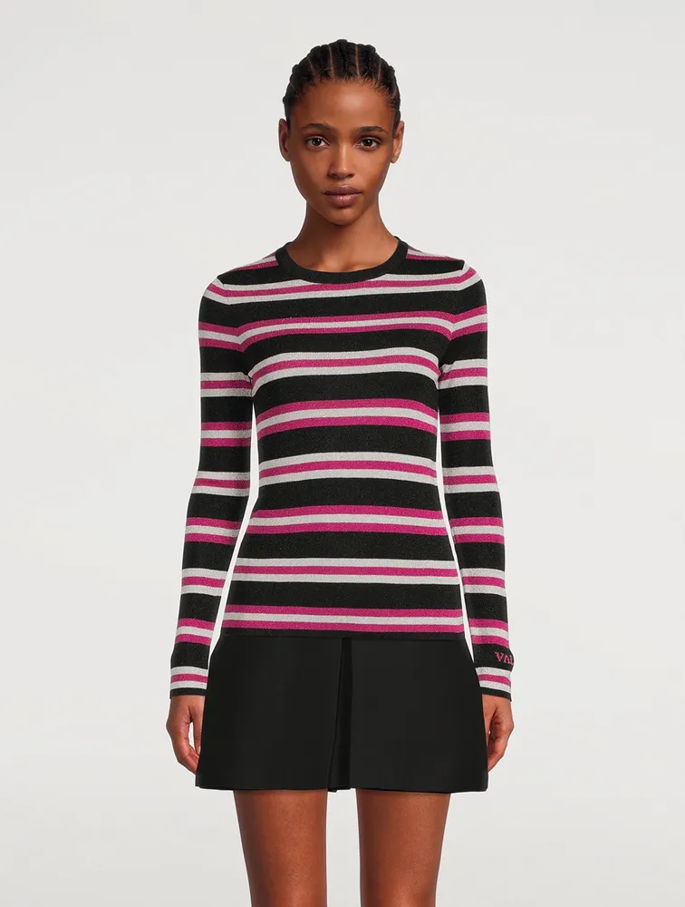 Lurex Stripe Sweater