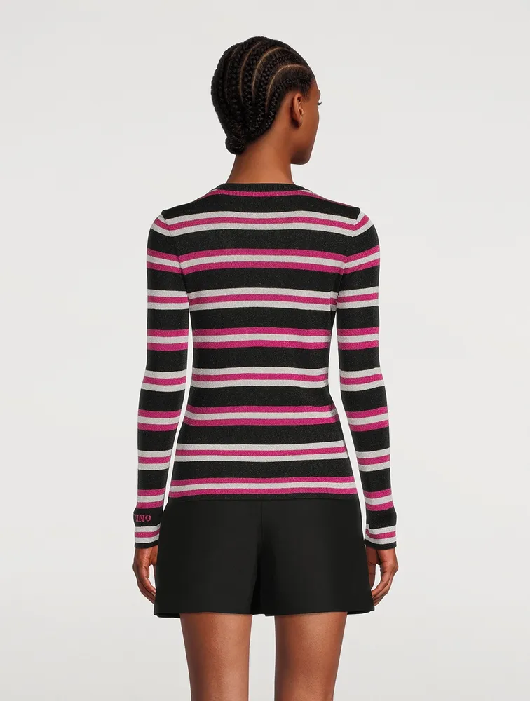 Lurex Stripe Sweater