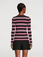 Lurex Stripe Sweater