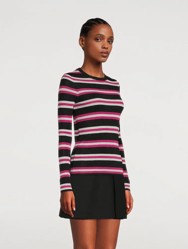 Lurex Stripe Sweater