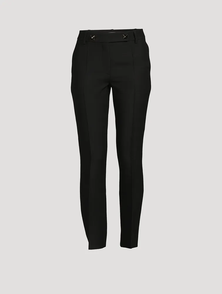 Slim Crepe Trousers